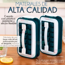 Ice Bucket Silicone Mold Ice Cubes For Drinks Portable Bottle For Bar Kitchen Cubes Cubes - Green - View 6