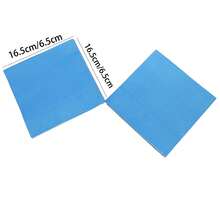 20入組33cm*33cm單色藍色花紋紙巾,可丟棄用的藍色花紋印刷紙巾,適合供應兒童生日派對裝飾 - 藍色 - 查看 2