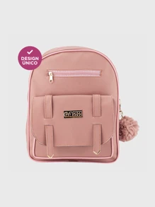 Women Fashion Backpacks - 藕粉色 - 查看 3