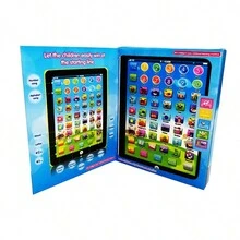1套粉色英語教育學習平板電腦,備有說故事和點讀功能,是早期教育玩具 - 粉色 - 查看 9