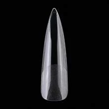 240pcs XXL Long Stiletto Full Cover 2 In 1 Half Matte Fake Nail Quick Extension Soft Gel Tips For Women And Girls Manicure Press On Nail Press On Nails Nail Supplies