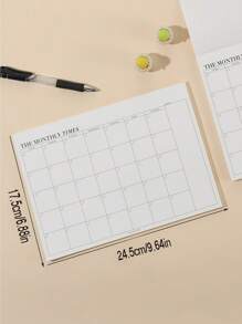 1入組標語圖案計劃筆記本 - 彩色 - 查看 3