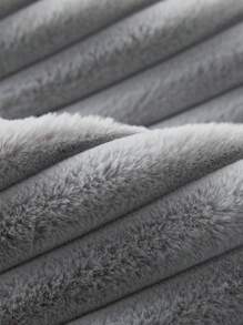 1只冬季兔子防護柔毛直板沙發墊 - 灰色 - 查看 6