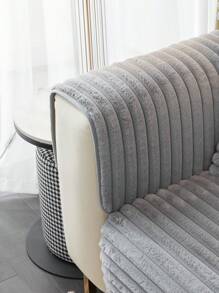 1只冬季兔子防護柔毛直板沙發墊 - 灰色 - 查看 5