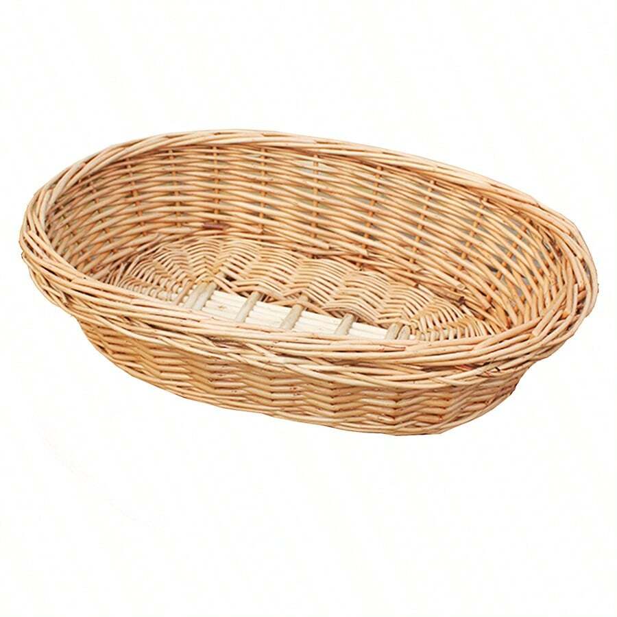 Panier En Osier Vintage Forme Canard – 27 X 19 Cm, Déco Rustique