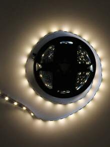 Fita Led 5050 Rolo 5 Metros 12v 300 Leds Ip20 + Fonte Branco Neutro - Preto - Visão 4