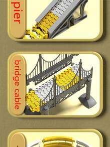 YUQING.FC. Flexible Magic Track With Big Stack Car For Girls Room Decoration - Yellow - View 6
