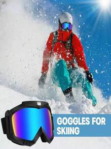 2入組越野,摩托車,,騎行,滑雪鏡,防風,賽車頭盔,合適的適用於成年人(顏色+透明) - 彩色 - 查看 3