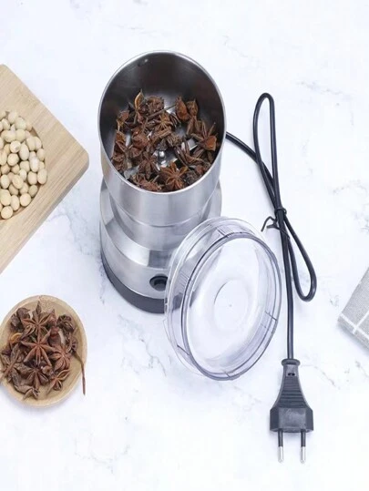 Molinillo de café eléctrico, molinillo de café portátil, forro y cuchilla de acero inoxidable 304, molienda a alta velocidad, molinillo doméstico pequeño para granos, polvos y especias,