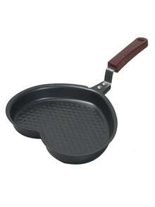 Sartén en Forma de Corazón con Revestimiento Antiadherente 16 cm - Negro - Ver 3