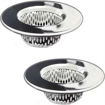 2pcs Bathtub Drain Strainer/Hair Catcher Stainless Steel Filter Basket, Fits 1.65"-3.0" Drain, Ideal For Shower, Bathroom, Laundry Room Home Bathroom Decor Fall Decor Back To School