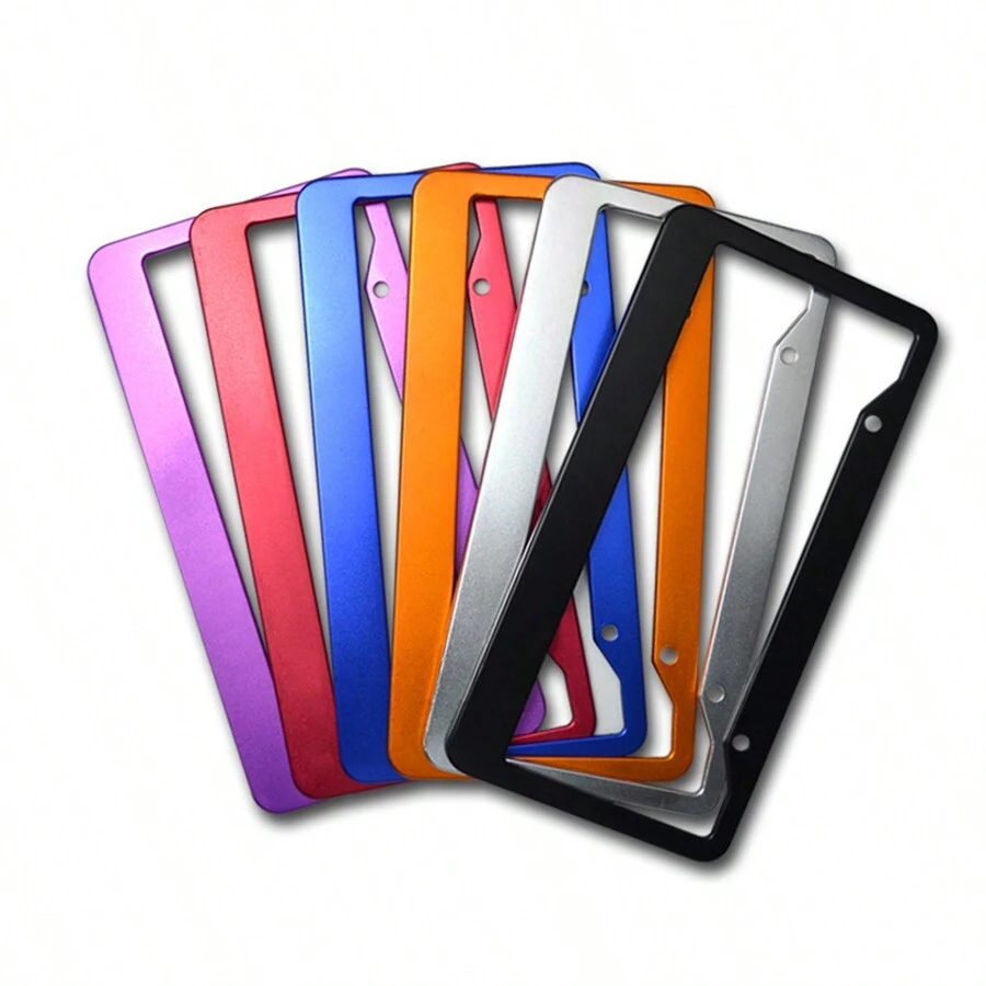 Black License Plate Frame - Black - View 1