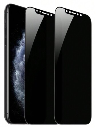 2pcs/set Four-sided Anti-peeping Tempered Glass Screen Protector Compatible With Iphone 11/12/13/14