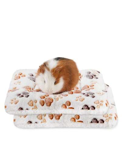 1 Peça Espessado Caloroso Lã Coral Lavável Cama De Hamster Esteira Adequado Para Coelhos , Ratos , ,