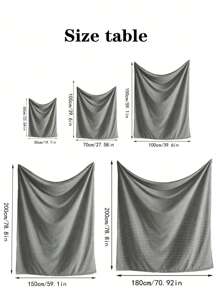 1pc Deep Blue Wool Sofa Blanket - 70x100 Suitable For Adults And Children, Light Champagne - Soft, Fluffy, Warm, Cozy - Great For Beds And Sofas - Navy Blue - View 4