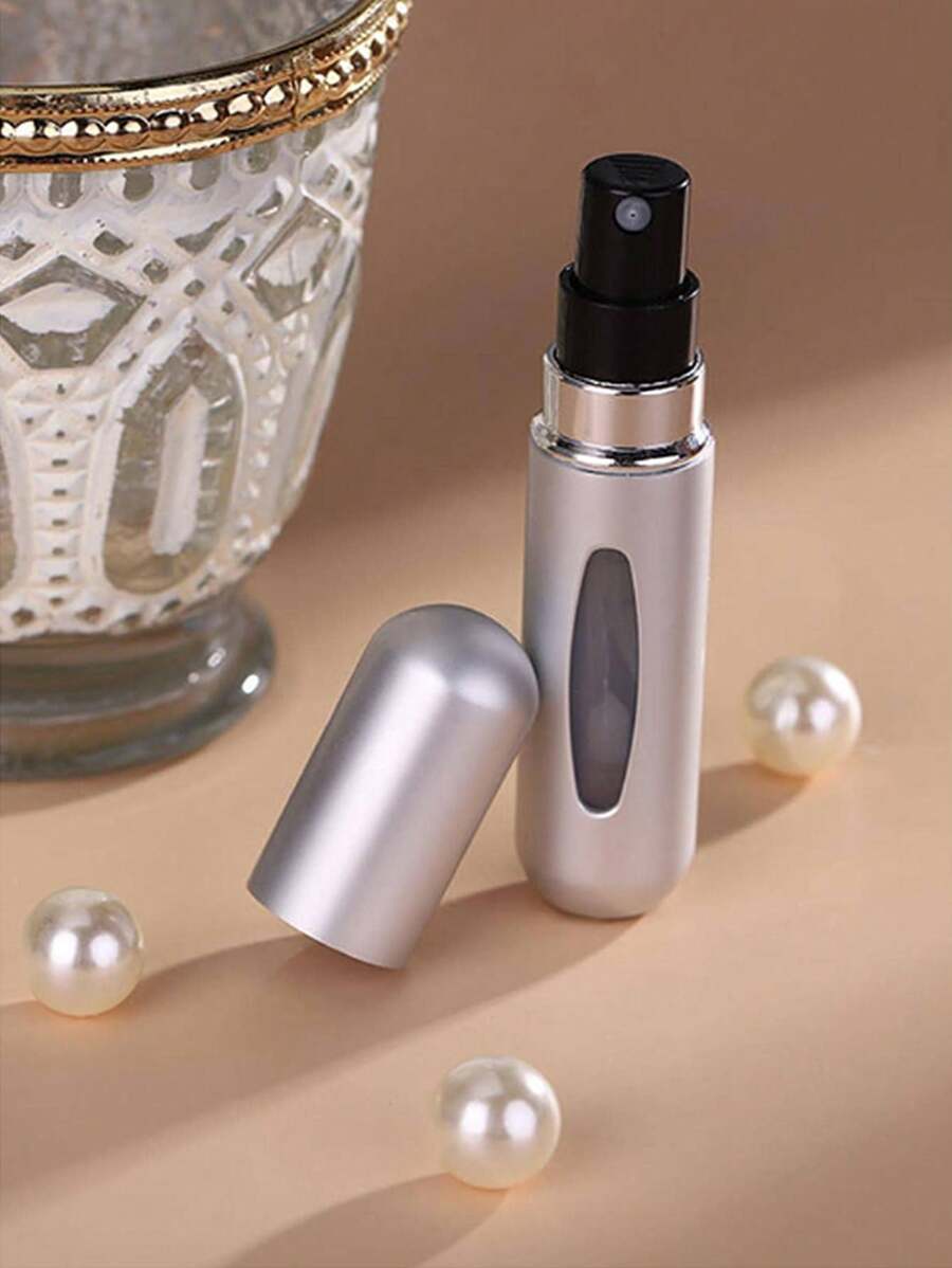 1入組隨機5ML便攜香水噴霧瓶,可填充旅行噴霧器帶泵分配器,易使用和重複地可填充
