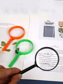 1 Pieza Lupa De Aumento En Color, Magnificador Óptico Hd Para El Aprendizaje Y La Exploración De Estudiantes - Multicolor - Ver 3