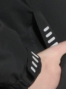 2件套三合一女式黑色可拆卸保暖内衬防风保暖户外徒步夹克外套 - 黑色 - 查看 6