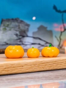 3入組萬聖節南瓜表情符號家居裝飾飾品 - 彩色 - 查看 2