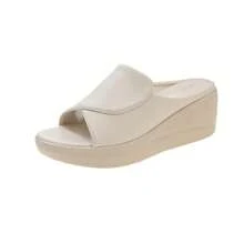 Dames Nieuw Zacht Platform Sleesandalen Voor Zomer, Mode Open teen Dikke zolen Slippers