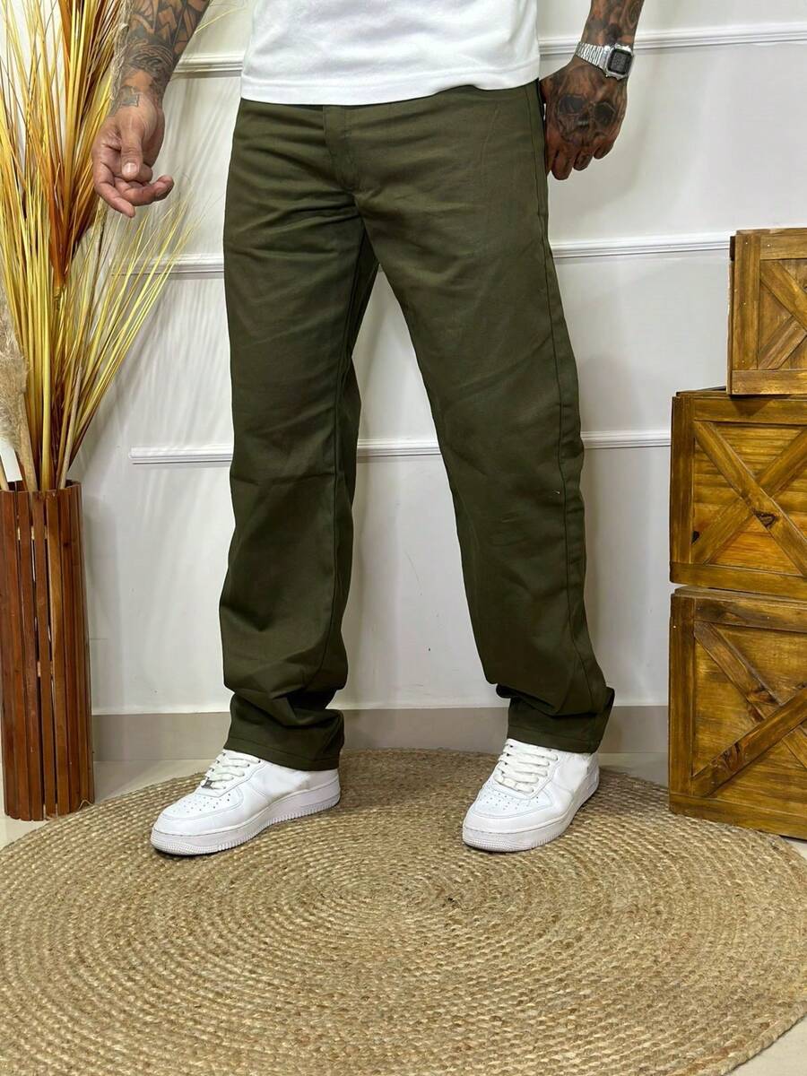 Men Jeans - Army Green - View 1