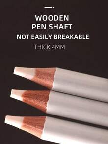 1 Pieza Borrador En Forma De Lápiz, Diseño Simple Para Borrado De Bocetos Y Dibujos - Blanco - Ver 5