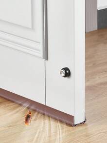 1pc Corrugated Door Bottom Seal Strip For Air Conditioning And To Block The Cold Wind - White - View 4