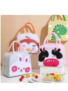 2 piezas Lonchera Térmica Bolsa Lunch Aislamiento Frío Y Calor kawaii - Multicolor - Ver 2