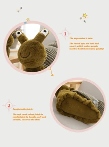 件 28 公分可愛毛絨蝸牛毛絨玩具，栩栩如生的軟蝸牛娃娃，適合禮品和家居裝飾，是聖誕節和其他節日的蝸牛毛絨玩具選擇。 - 駝色 - 查看 4