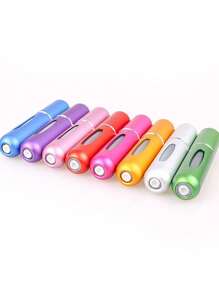 1入組隨機5ML便攜香水噴霧瓶-可填充迷你旅行噴霧器-化妝品泵分配器-方便至使用,可重複使用香水瓶