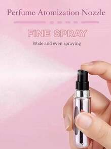 1入組隨機5ML便攜香水噴霧瓶-可填充迷你旅行噴霧器-化妝品泵分配器-方便至使用,可重複使用香水瓶