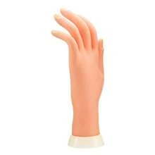 1 PC Nail Practice Hand For Acrylic Nails, Mannequin Hand For Nails Practice, Flexible Bendable Fake Hand Manicure Nail Practice Hand - White - View 4