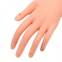 Modelo De Práctica De Uñas De Mano De Plástico Flexible Para Entrenamiento, Maniquí De Mano Falsa Para Exhibición - Blanco - Ver 6