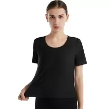 运动户外 1 件女式桑拿汗水减肥健身上衣 - 非常适合瑜伽、跑步和运动塑身衣健身器材配件健身房配件，用于腹部瘦身束腹带、腹部瘦身束腰带 - 藍色 - 查看 6