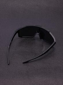 1pc Men's Plastic Sport And Cycling Wrap-Around Y2k Decorative Fashion Glasses, Suitable For Daily Wear, Photography, Shopping, Riding, Skiing, Etc. Street Shades Accessories,School Beach Accessories Glasses Shades Looks Street Style And Suit For Sweater Jacket Sweatshirt Hoodie Leather Pants And Cargo Pants For Summer Beach Vacation,Outdoor,Travel