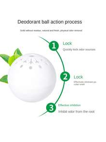 6 顆香薰除臭球、鞋櫃除臭球、鞋臭和衣櫃空氣清新劑、持久留香 - 白色 - 查看 3