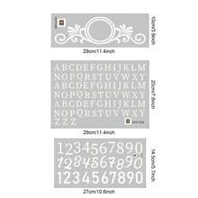 1 set/3 piezas estilo moderno DIY buzón casa número & dirección signo Placa Pegatinas rural buzón Decoración - Blanco - Ver 8