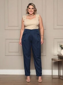 Plus Size Pants - Donker blauw - Bekijken 1