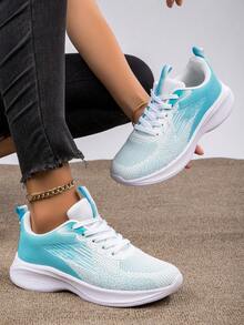 舒服的透氣跑步鞋,輕便軟底競技鞋適用於休閒穿戴 - 彩色 - 查看 2