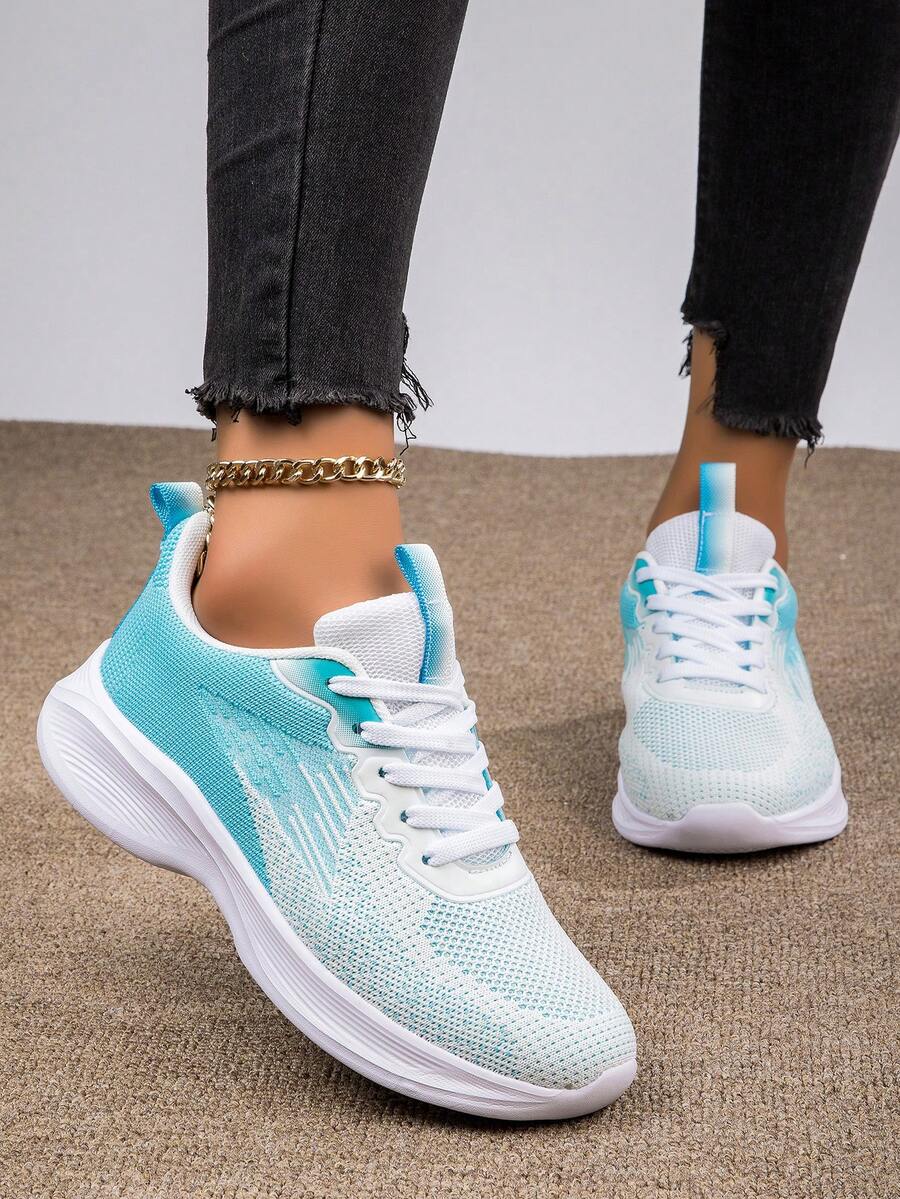 舒服的透氣跑步鞋,輕便軟底競技鞋適用於休閒穿戴 - 彩色 - 查看 1