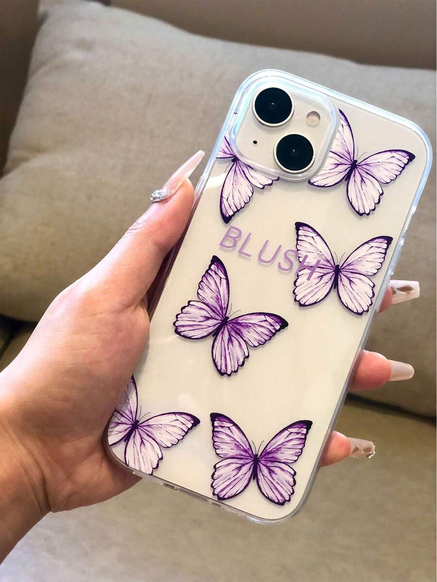 1 Ốp Điện Thoại Họa Tiết Bướm Vẽ Tay Tương Thích Với iPhone 15 Plus/15Pro - Nhiều màu - Xem 1