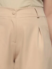 Plus Size Pants - 米色 - 查看 4