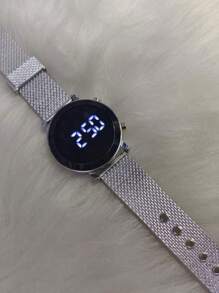 Men's Digital Watches - 銀色 - 查看 1