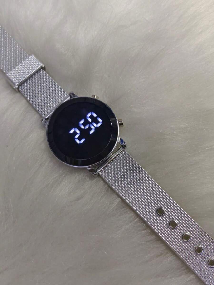 Men's Digital Watches - 銀色 - 查看 1