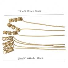 10pcs/pack Curly Spring Reed Diffuser Sticks For Home Fragrance, Home Decoration - 9.84inch(10pcs) - View 3