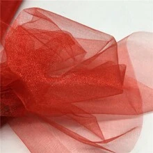 10m長款48CM寬裝飾窗簾適合婚禮生日慶典派對,樓梯,椅子,牆面裝飾DIY緞帶 - 紅色 - 查看 5