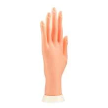 1 PC Nail Practice Hand For Acrylic Nails, Mannequin Hand For Nails Practice, Flexible Bendable Fake Hand Manicure Nail Practice Hand - White - View 5