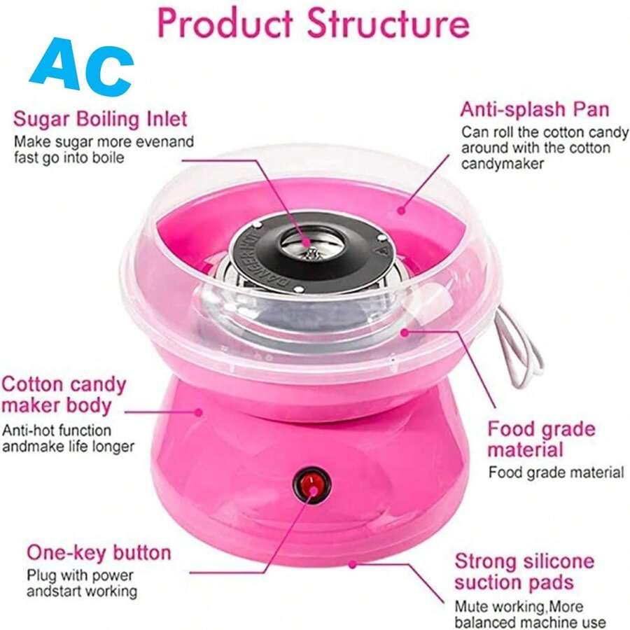 Máquina para hacer algodón de Azúcar - Multicolor - Ver 1