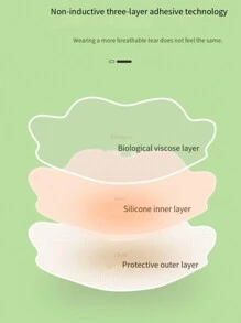 矽膠聚攏內衣,可重複使用膠黏劑乳房提升膠帶隱形乳貼適用於女士婚紗洋裝,小尺寸 - 一對圓形6.5cm[適合AB杯] - 查看 3