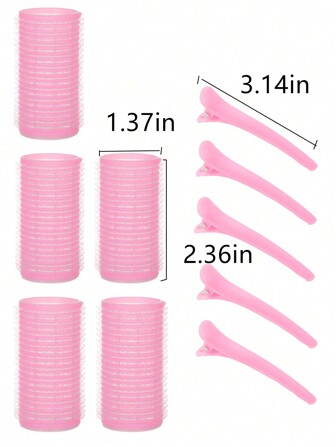 1.37in 12pcs/Set Self-Grip Rollers Kit With 6Rollers And 6Clips, Salon Quality Curlers For Diy Hairstyling, Heatless Rollers, Hair Rollers, Heatless Curls, Hair Curler, Hair Products And Accessories For Barber Salon Beauty Back To School, Hair Curlers, Curly Hair Products, Curler, Rollers Hair Curl, Curly Hair Tools, Hair Roller, Christmas, Hair Curl, Curly Hair Tools, Heatless Curlers, Hair, Accessories, Hair Products, Hair Tools, Hair Care, Curly Hair Brush, Barber, Heatless Waves, Hairstyle, Hairdressing,Curly Hair,Hair Rollers,Hair Curler,Heatless Curl,Heatless Curls,Hair Curlers,Rollers,Hair Curl,Rollers For Hair,Curly Hair Tools,Hair Rollers,Hair Roller,Curls Diffuser,Hair,Travel,Hair Products,Hair Tools,Hair Stuff,Barber,Barber Accessories,Barbershop,Hairdressing Equipment